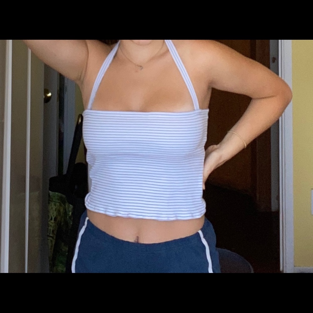 Striped Halter top (Hand Made)